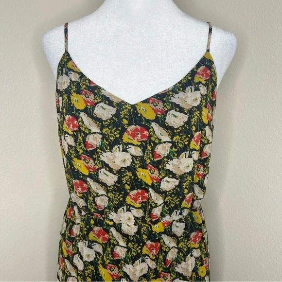 J. Crew Mercantile Sweet Pea Floral Sleeveless Tiered Maxi Dress Sundress Sz 14 - Picture 6 of 16